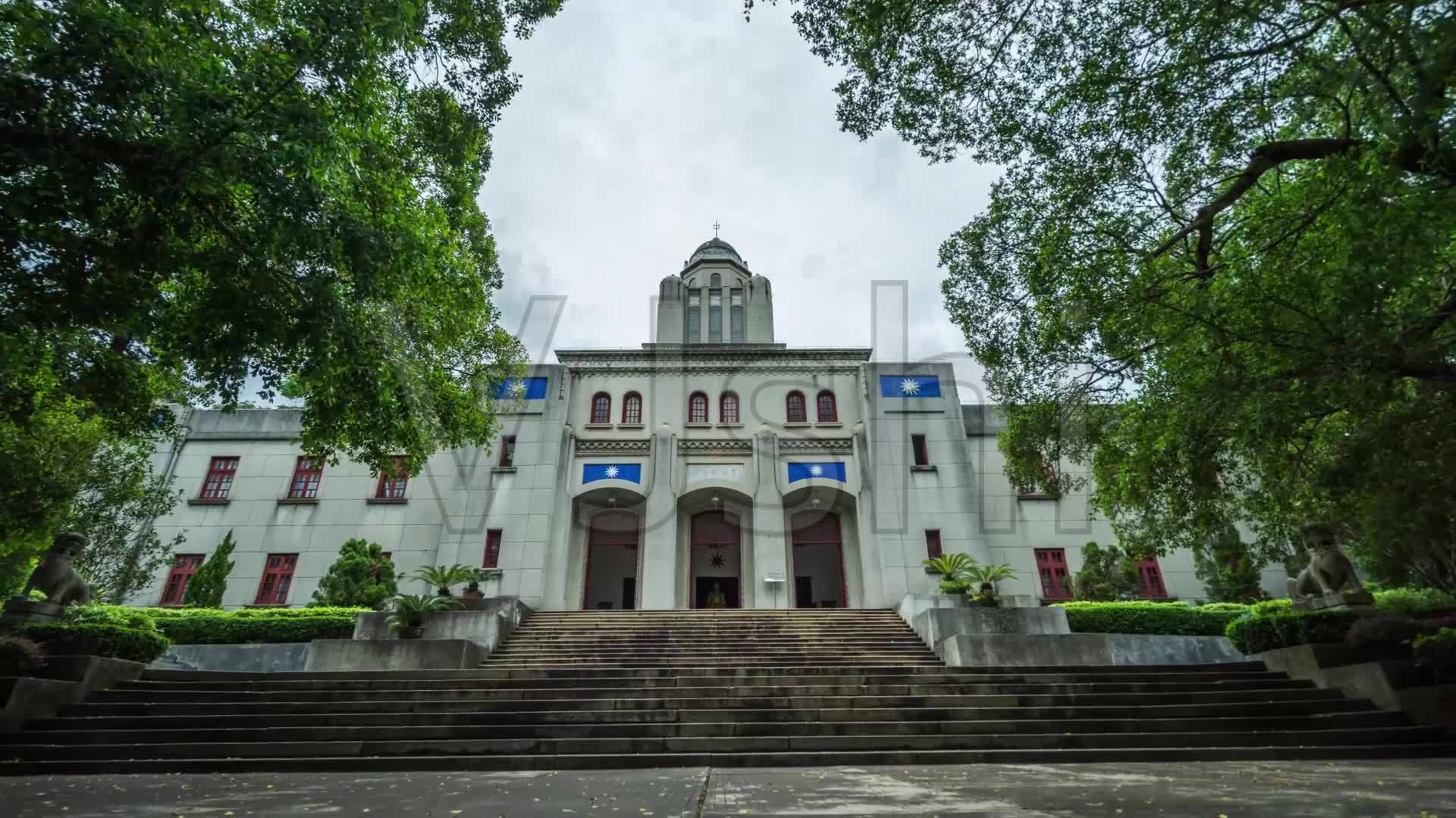 梧州中山紀念堂延時_1920X1080_高清視頻素材下載(編號:3299780)_實拍視頻